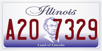 IL license plate A207329