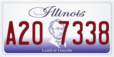 IL license plate A207338