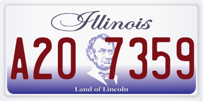 IL license plate A207359