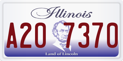 IL license plate A207370