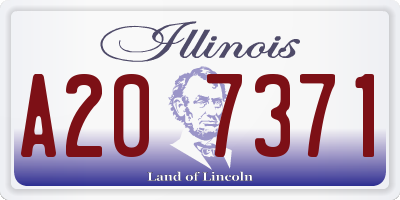 IL license plate A207371
