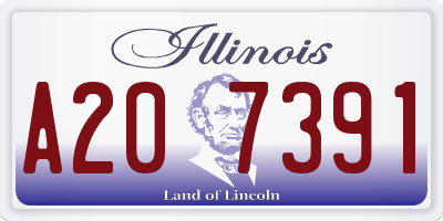 IL license plate A207391