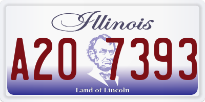 IL license plate A207393