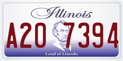 IL license plate A207394