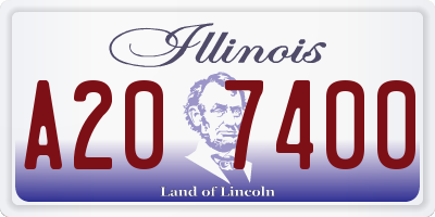 IL license plate A207400