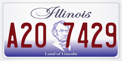 IL license plate A207429