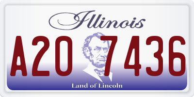 IL license plate A207436