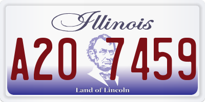 IL license plate A207459