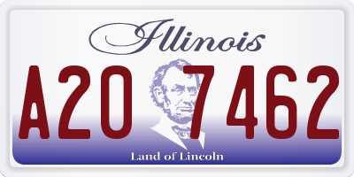 IL license plate A207462