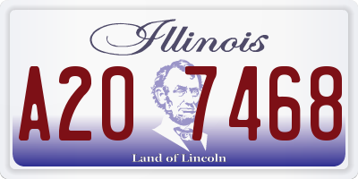IL license plate A207468