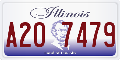 IL license plate A207479
