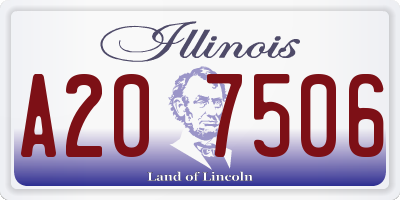 IL license plate A207506