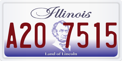 IL license plate A207515