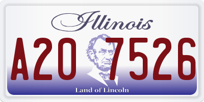 IL license plate A207526