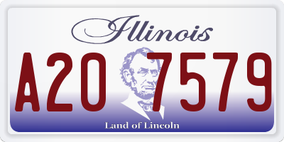 IL license plate A207579