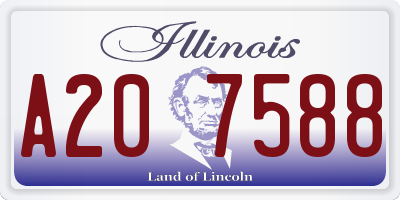 IL license plate A207588