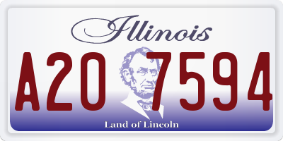IL license plate A207594