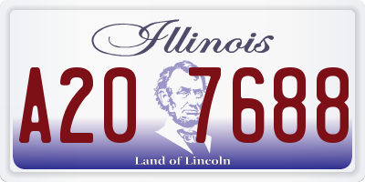IL license plate A207688