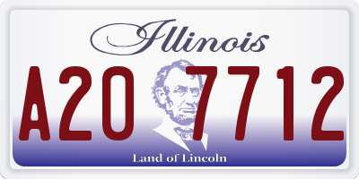 IL license plate A207712