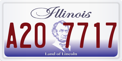 IL license plate A207717