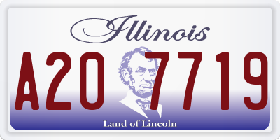 IL license plate A207719