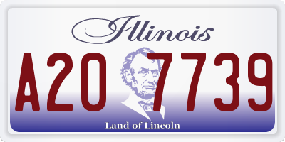 IL license plate A207739