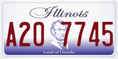 IL license plate A207745