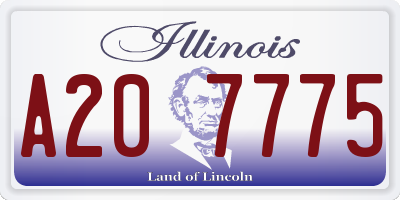 IL license plate A207775