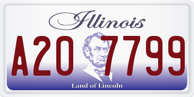IL license plate A207799