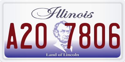 IL license plate A207806