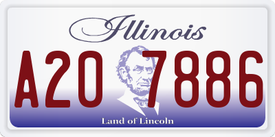 IL license plate A207886