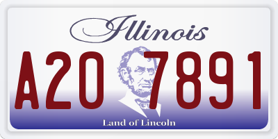 IL license plate A207891