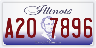 IL license plate A207896