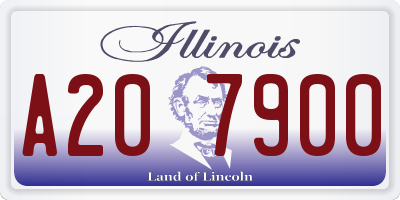 IL license plate A207900