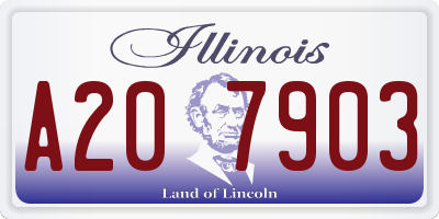IL license plate A207903