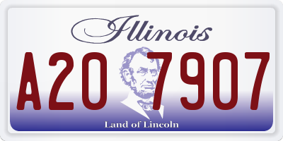 IL license plate A207907