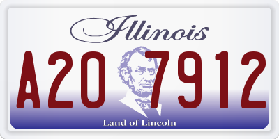 IL license plate A207912