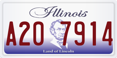 IL license plate A207914