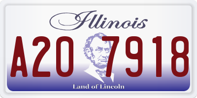 IL license plate A207918