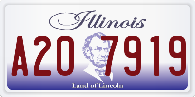 IL license plate A207919