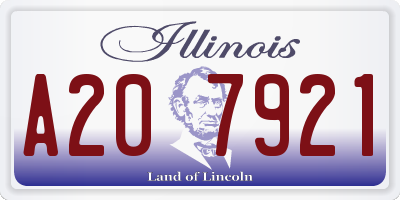 IL license plate A207921