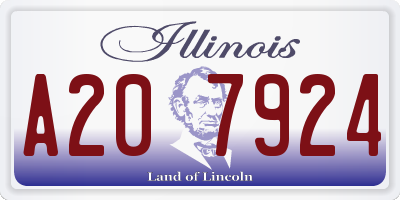 IL license plate A207924