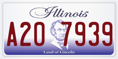 IL license plate A207939