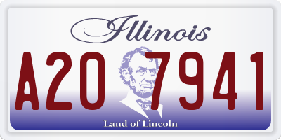 IL license plate A207941