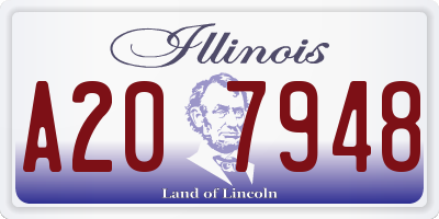 IL license plate A207948