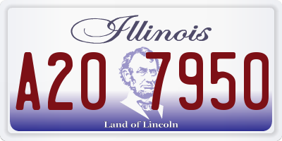 IL license plate A207950