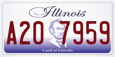 IL license plate A207959