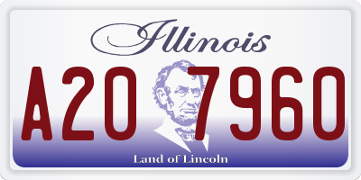 IL license plate A207960