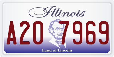 IL license plate A207969