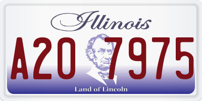 IL license plate A207975